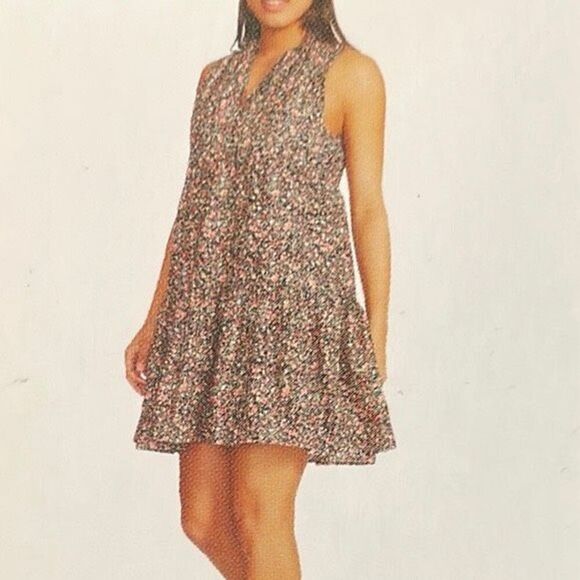 NWT BB DAKOTA STEVE MADDEN Women’s Floral Tiered Short Sundress NWT XXL - Picture 1 of 10